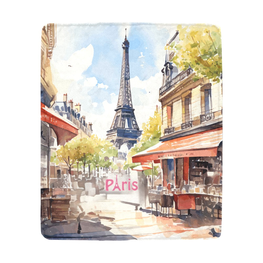 Paris France Ultra-Soft Micro Fleece Blanket - 50