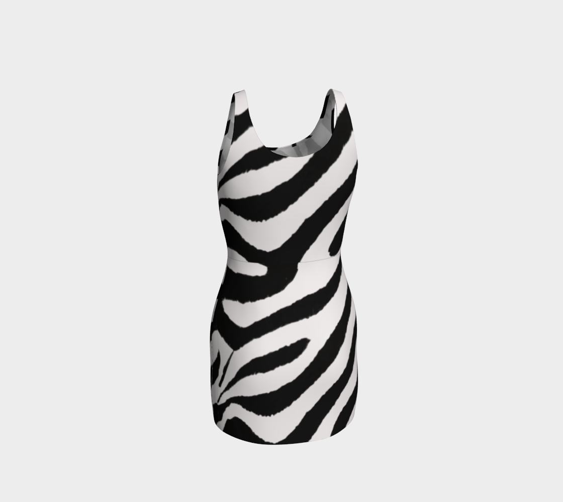 Zebra Stripes Short Bodycon Dress