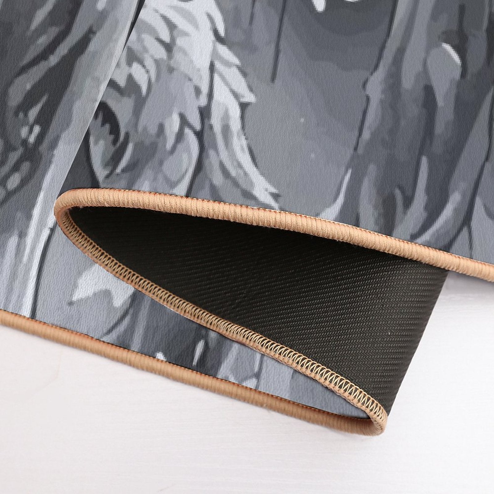 Ethereal Wolf in the Moonlight Flannel Non-slip Bath Mat - 16