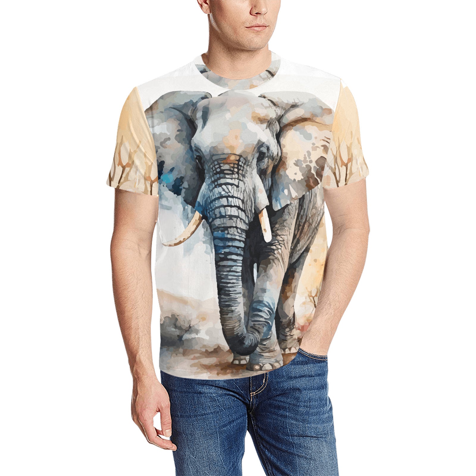 Men's Animal Lover Designs Printed T-shirt (Made In USA)