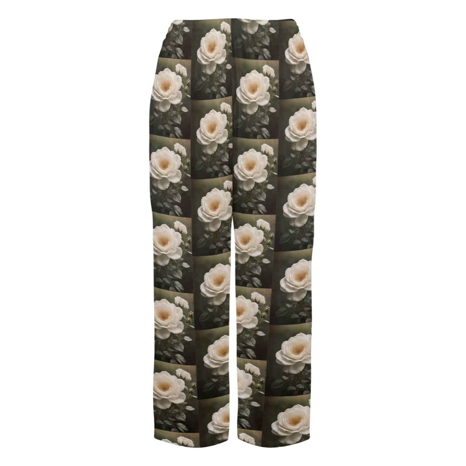 White Rose Women's Pajama Trousers Without Pockets