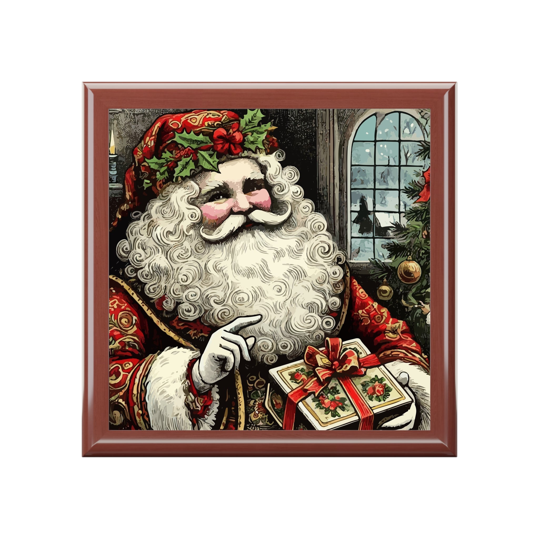 Jolly Old St Nick Jewelry Box