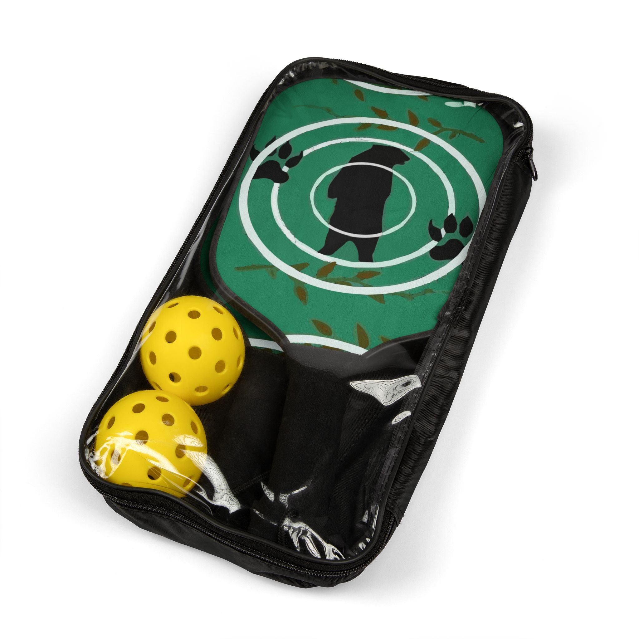 Black Bear Target Pickleball Kit with Paddles & Balls