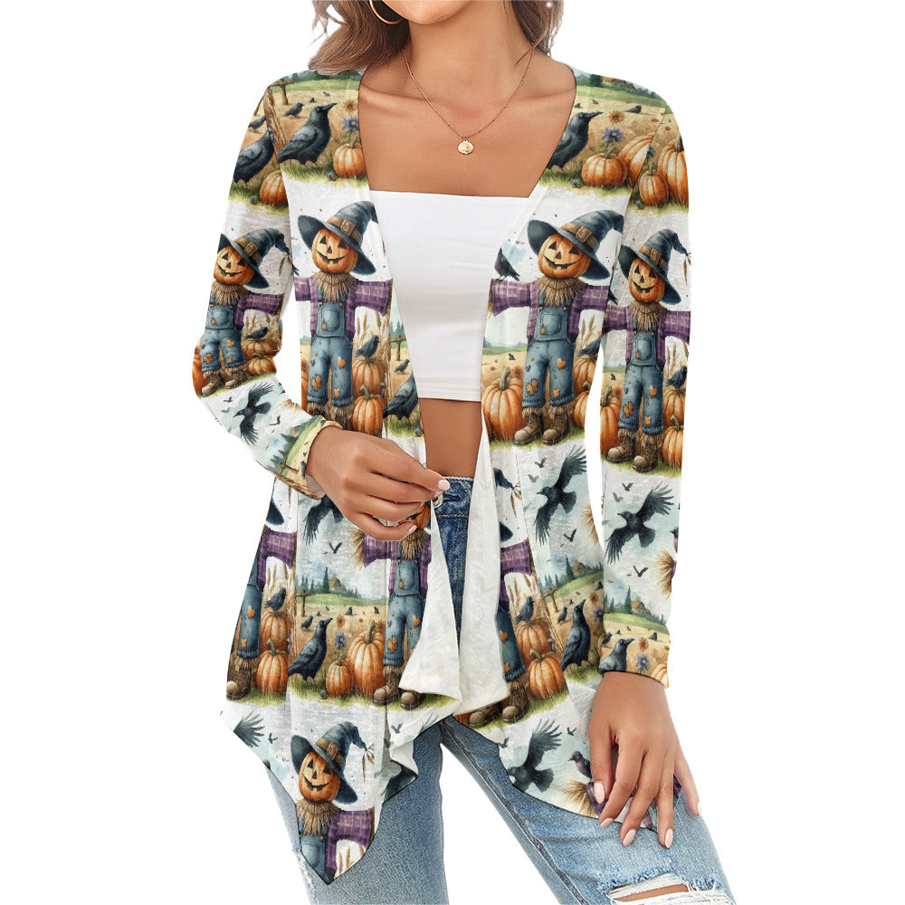 Women's Fall Scarecrow Knitted Cardigan