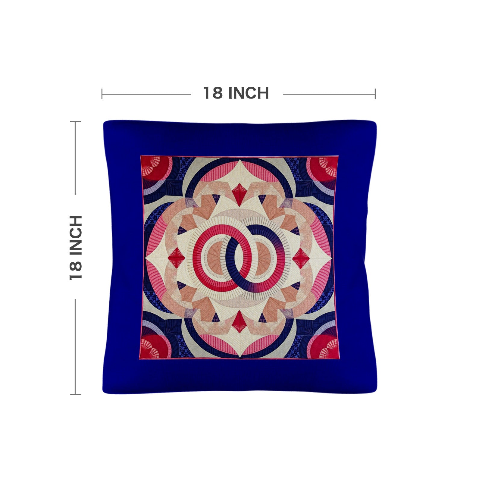 Double Ring Pattern Custom Pillow Case 18