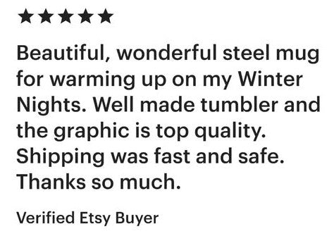 Ethereal Wolf in the Moonlight 40oz Stainless Steel Tumbler With Black Handle (Made in USA)