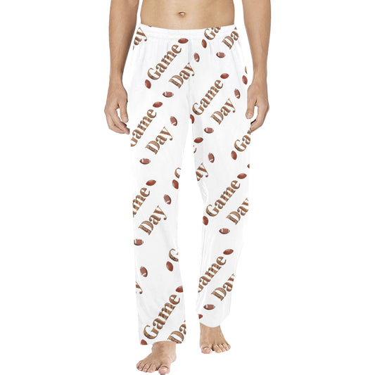 Game Day with Footballs Men's Pajama Pants (Made in USA)