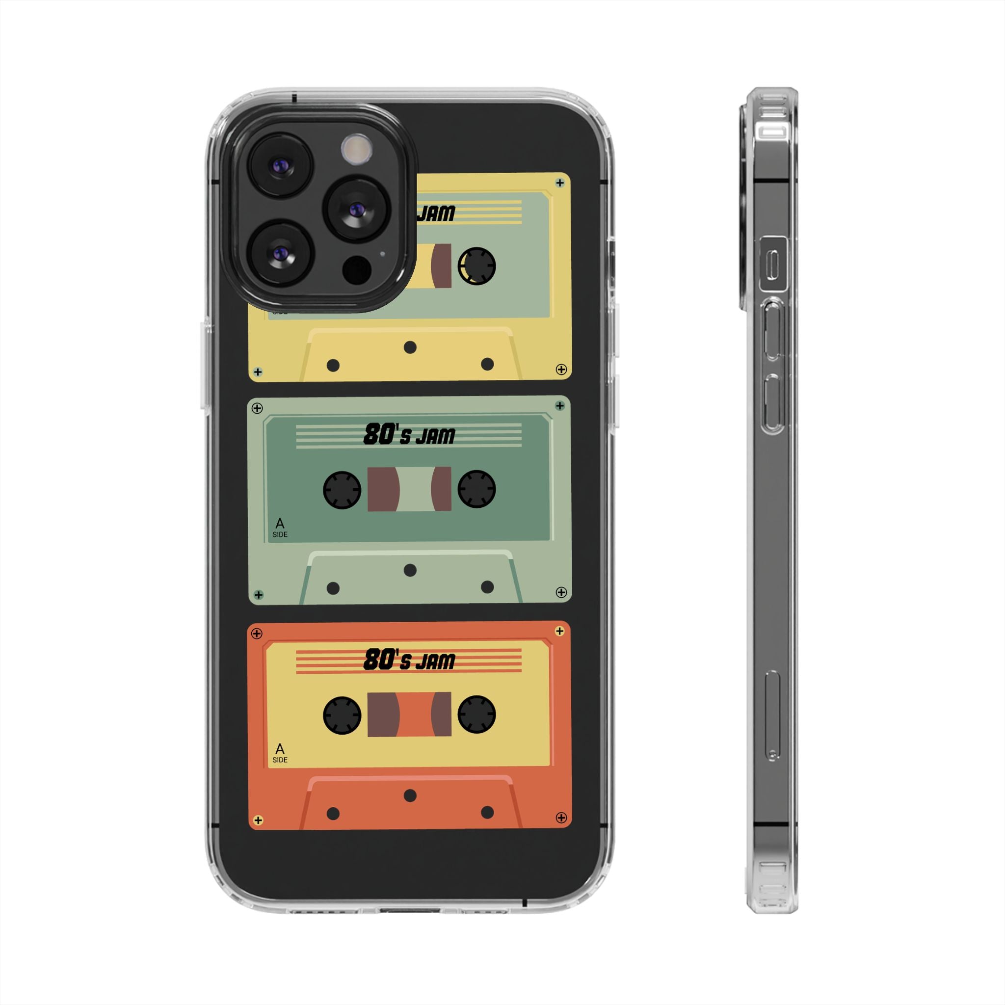 80's Jam Cassette Tapes Clear Cases