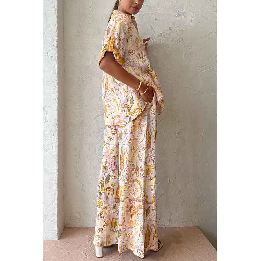 Casual Pocket Half-Sleeve Set INS Loose Fashion Women's Two-Piece Suit