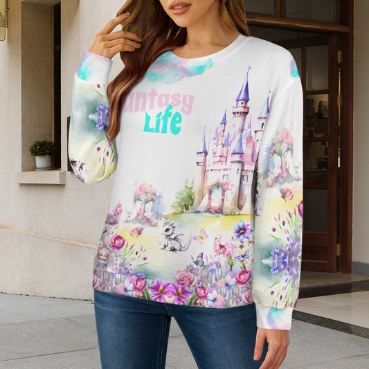 Fantasy Life Women's Crew Neck Long Sleeve Sweater | Ships from USA