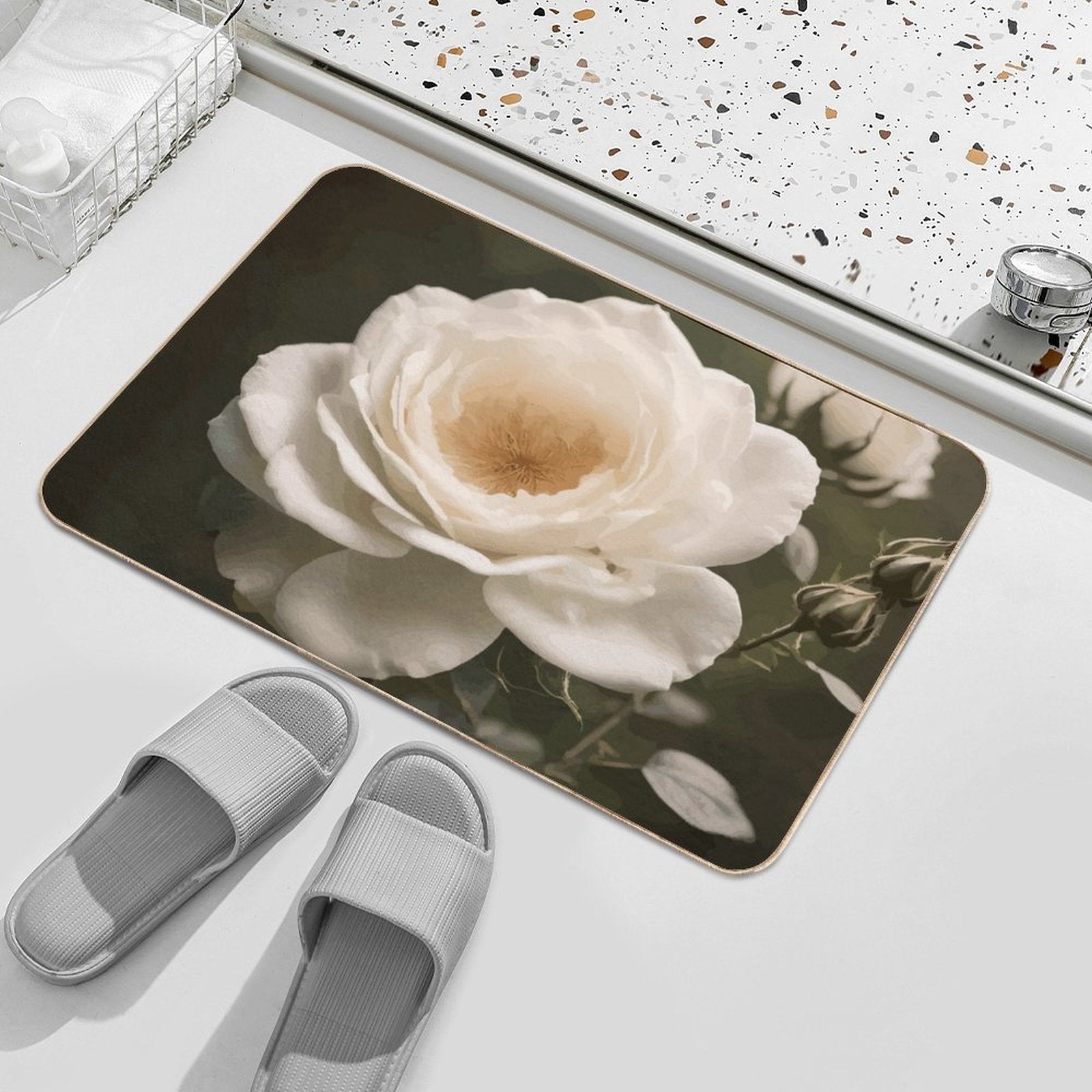 White Rose Bathroom Bundle
