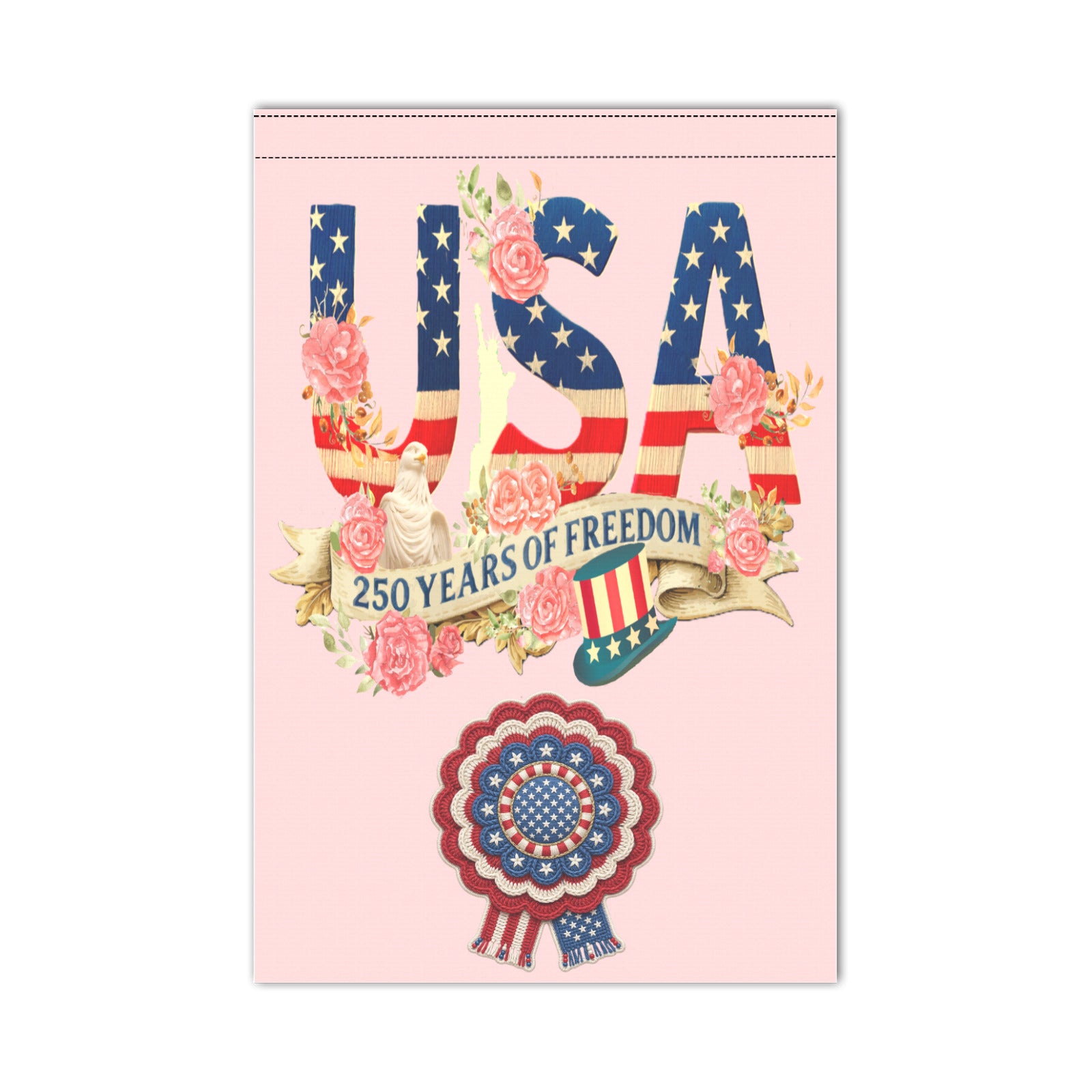 USA 250 Years Garden Flag 12‘’x18‘’(Twin Sides)