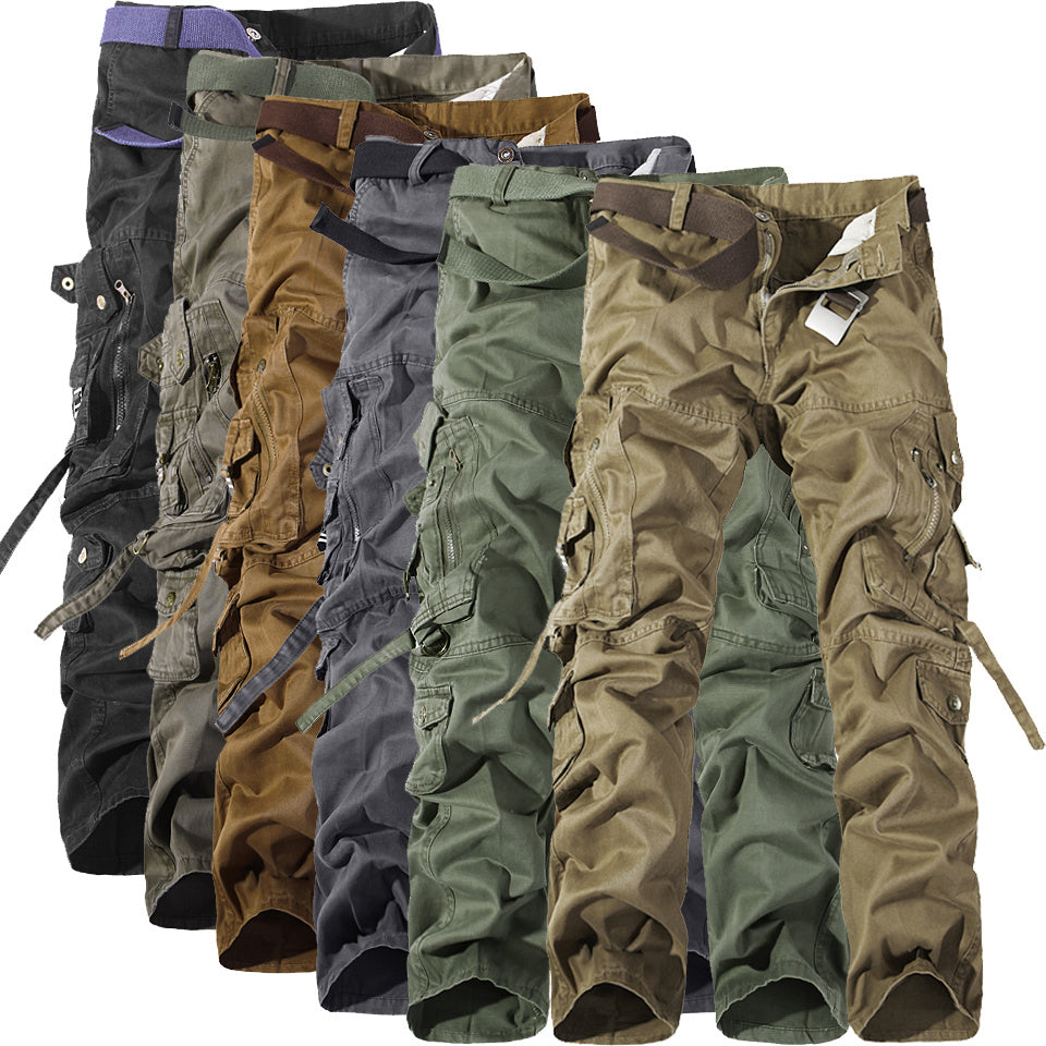 Men's Multi-pocket Cargo Pants without Belt