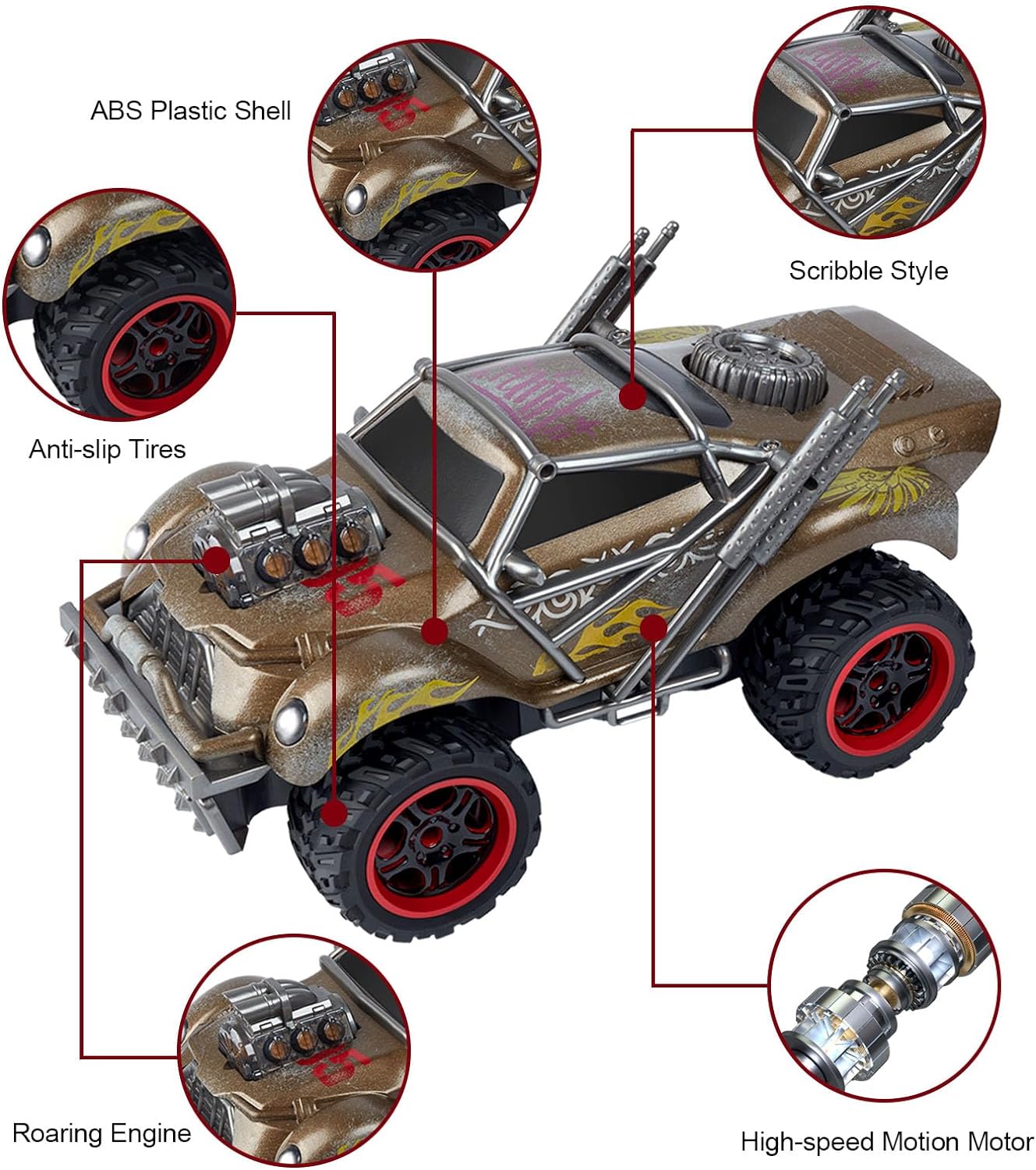 Wasteland Style 2.4GHz Model Racing Remote Control Car (1:14)