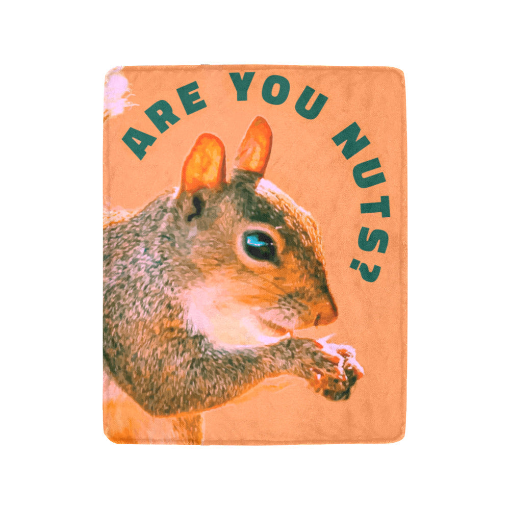 Are You Nuts Squirrel Ultra-Soft Micro Fleece Blanket 40