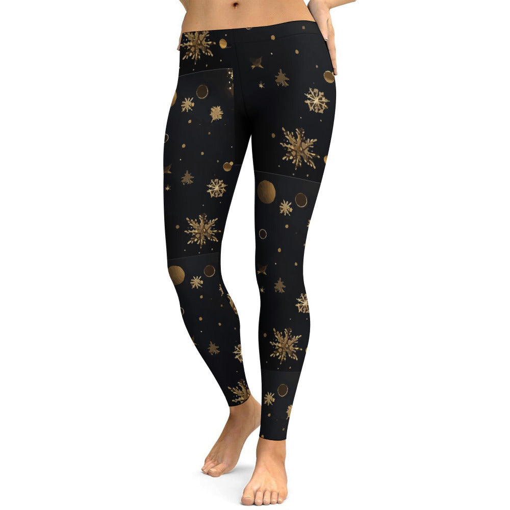 Women's Printed Designs Fitted Yoga Pants Leggings