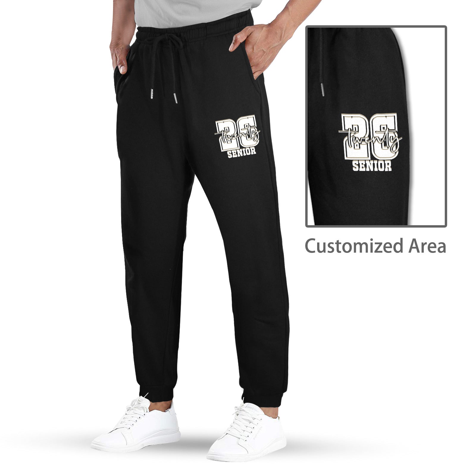 Senior 2026 Graduate Unisex Fleece Sweatpants (Left Printing) Made in USA