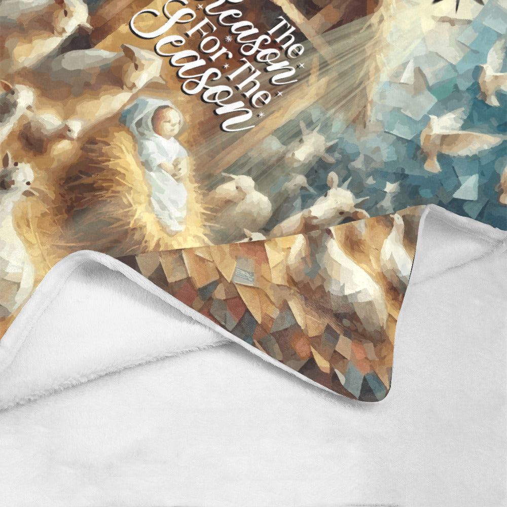 Jesus; the Reason for the Season Ultra-Soft Micro Fleece Blanket (Made In USA)