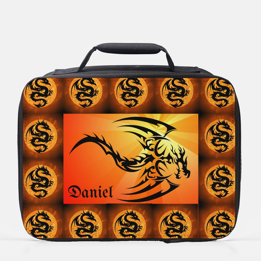 Red Fire Dragon Insulated Lunch Box