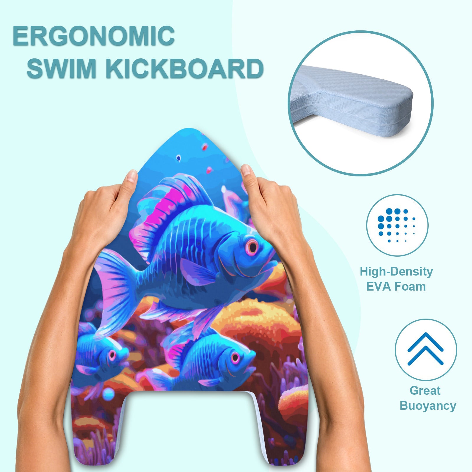 Blue Fish Arrowhead Kickboard