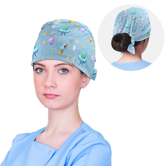 Space Wars Medical Scrub Cap (Made in USA)