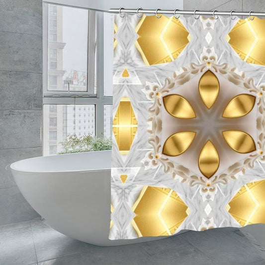 Golden Design Waterproof Polyester Shower Curtain