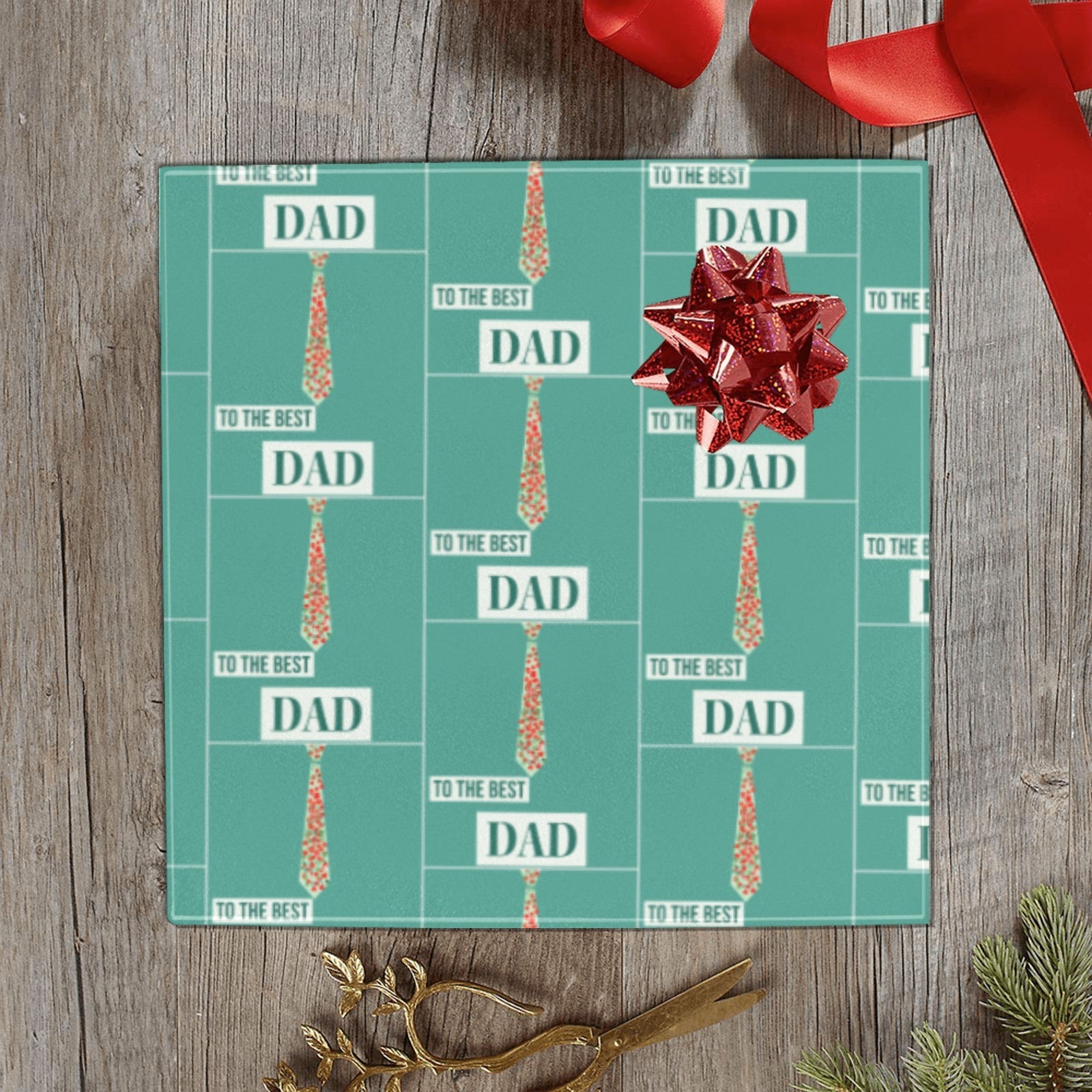 Best Dad Ever Polka Dots Gift Wrapping Paper - 58