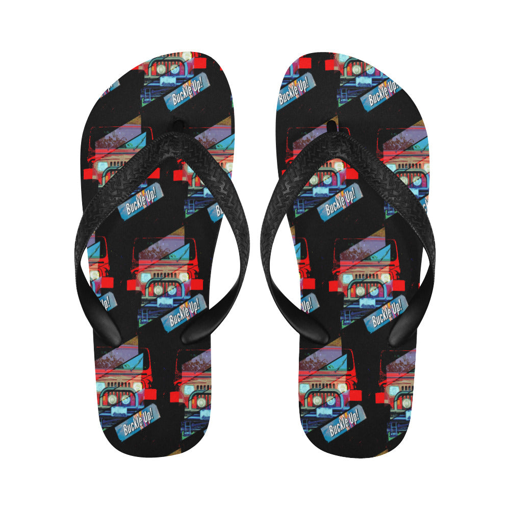 Buckle Up 4-wheel Drive Men's Flip Flops | Ships from USA