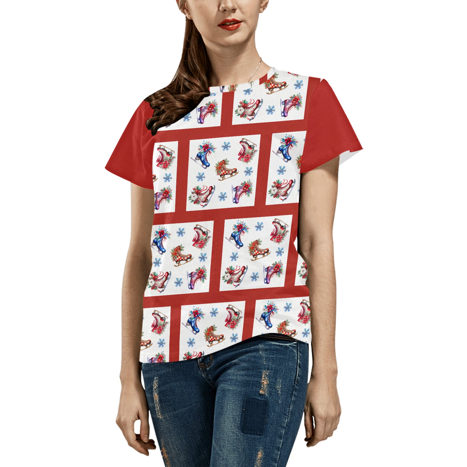 Women's Holiday Designs Graphic T-shirt (Made In USA)