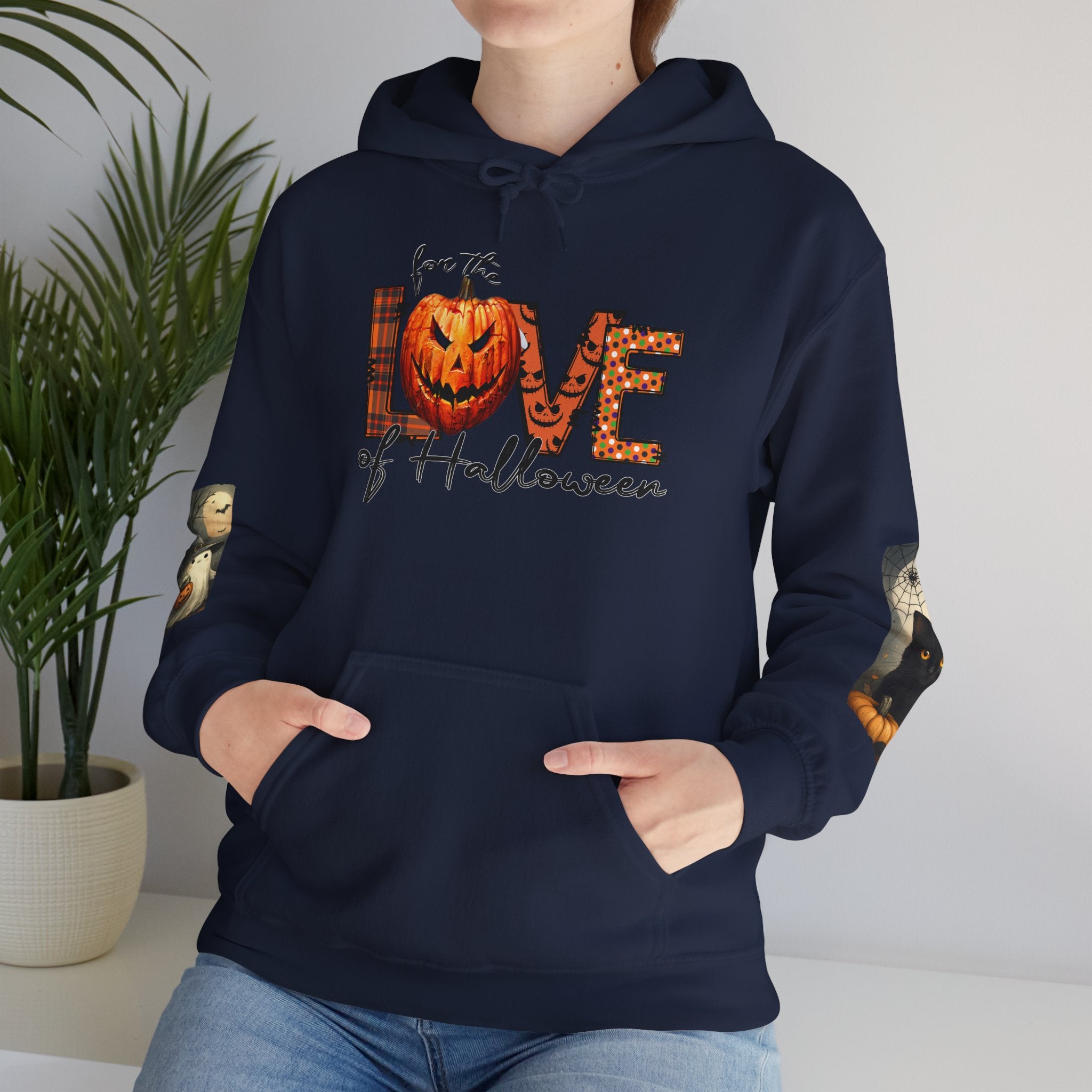 For the Love of Halloween Hoodie Sweatshirt Cozy Fall Style