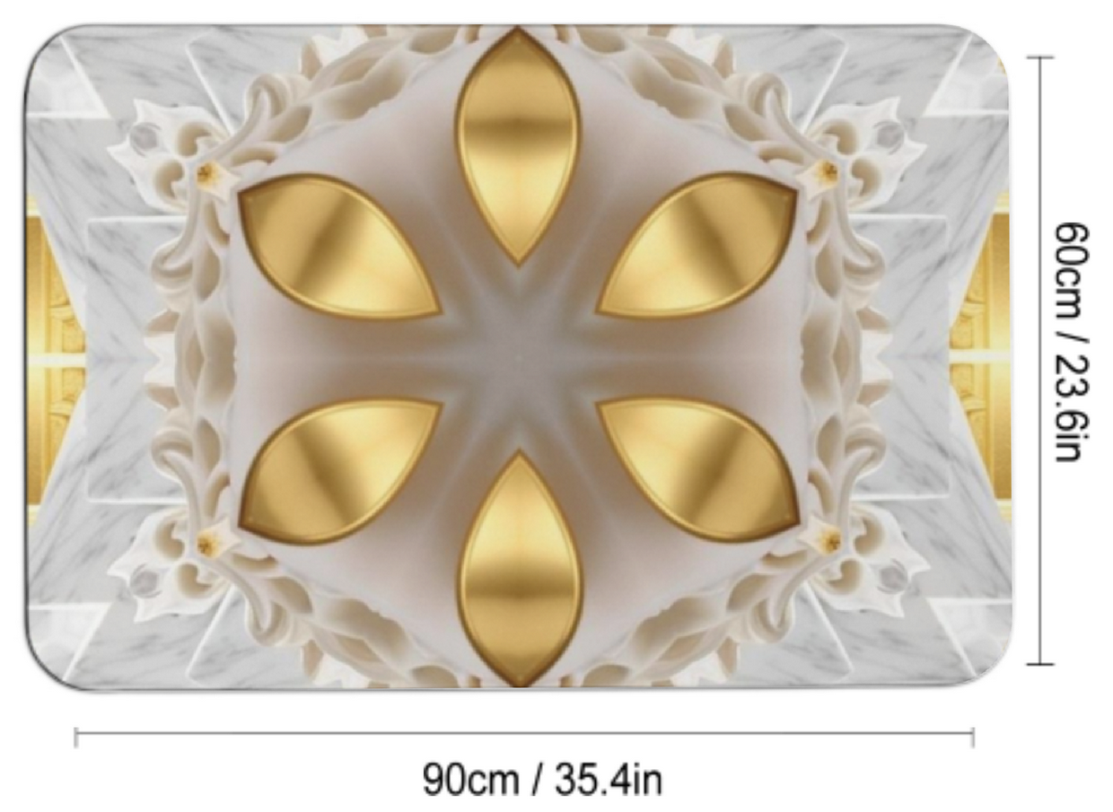 Golden Design Diatomaceous Earth Bath Mat | Ships from USA