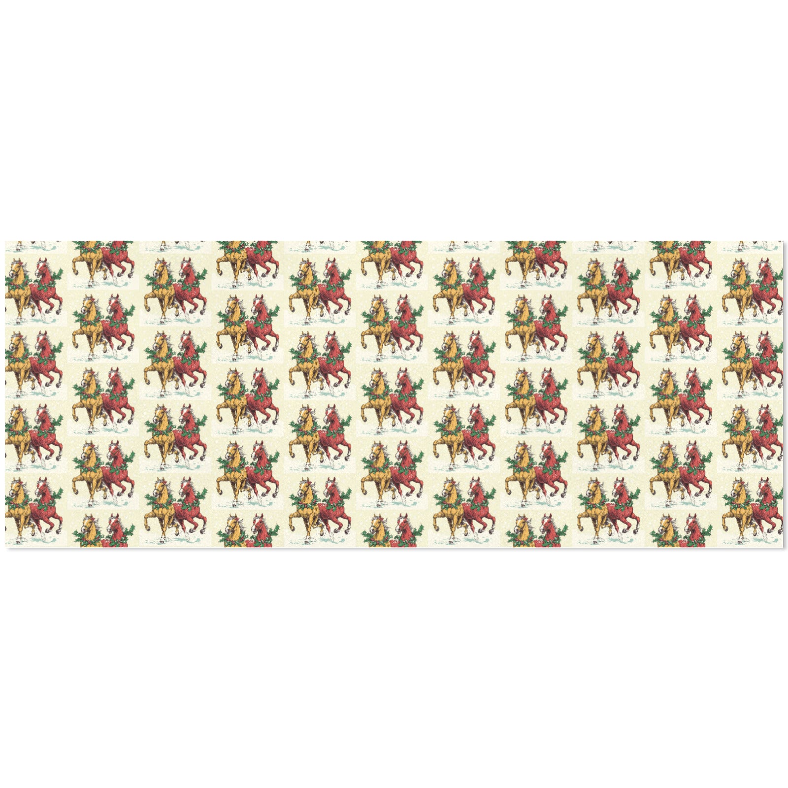 Horses at Christmas Custom Gift Wrapping Paper (Made in USA)