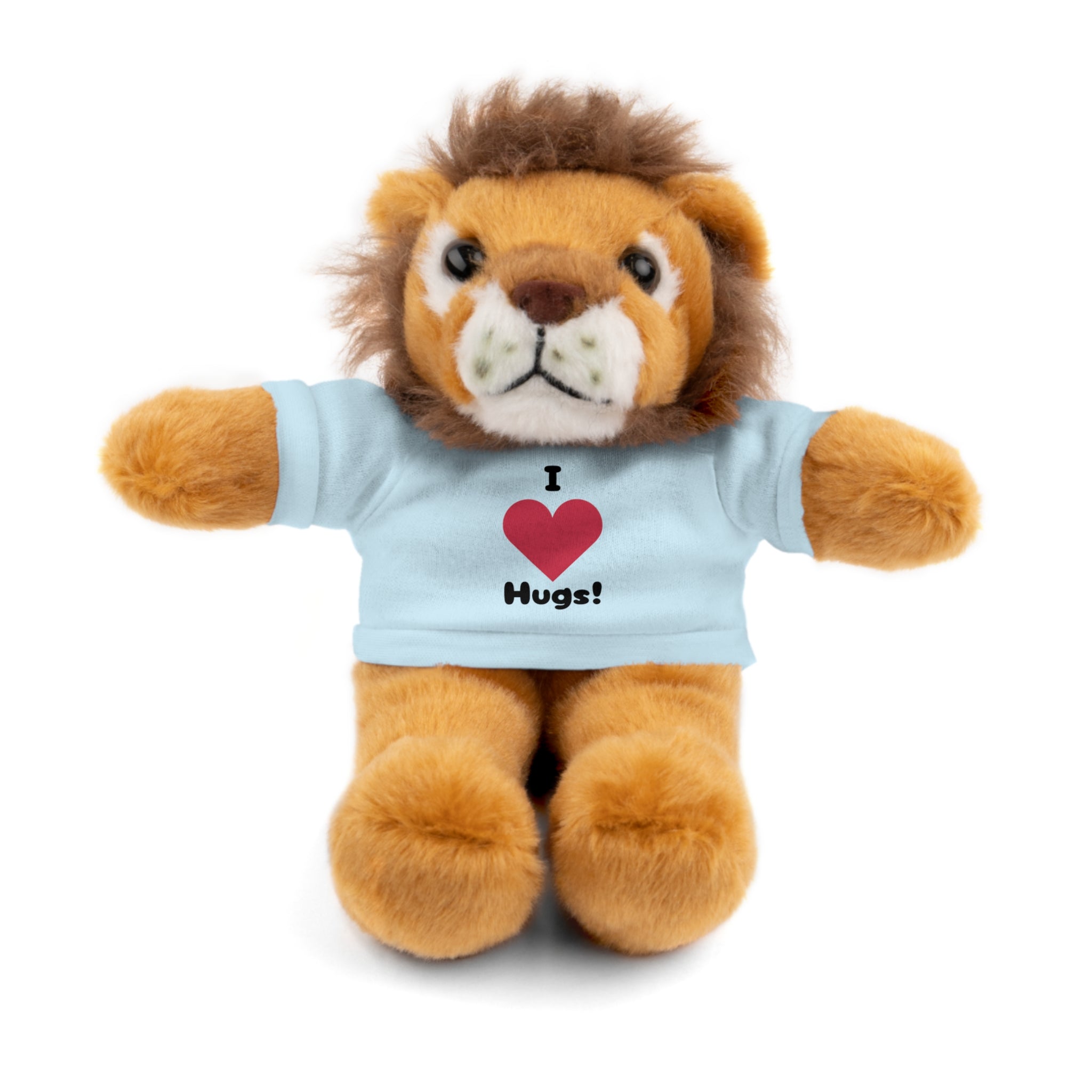 Stuffed Animal with T-shirt saying I heart Hugs