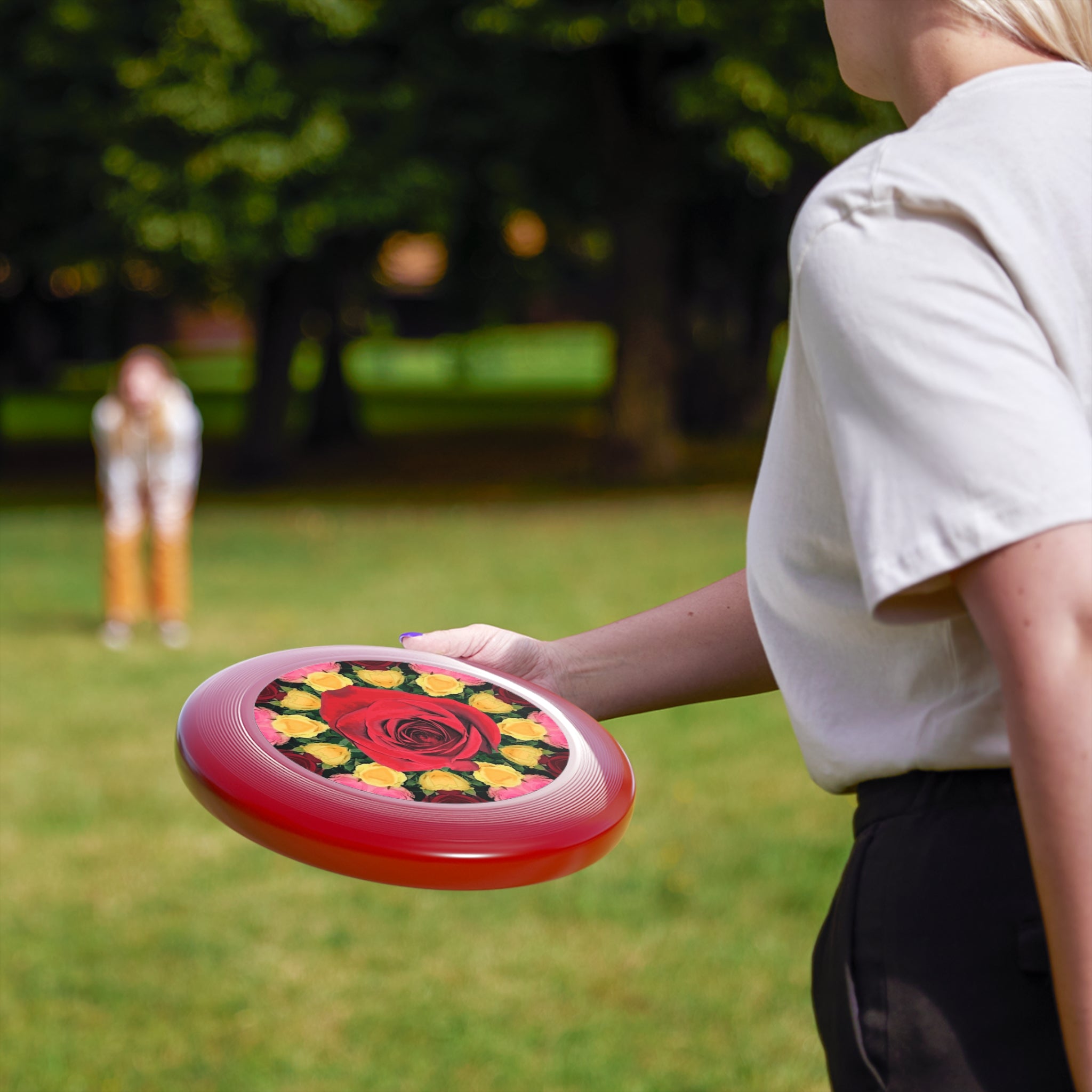 Red Roses Wham-O Frisbee