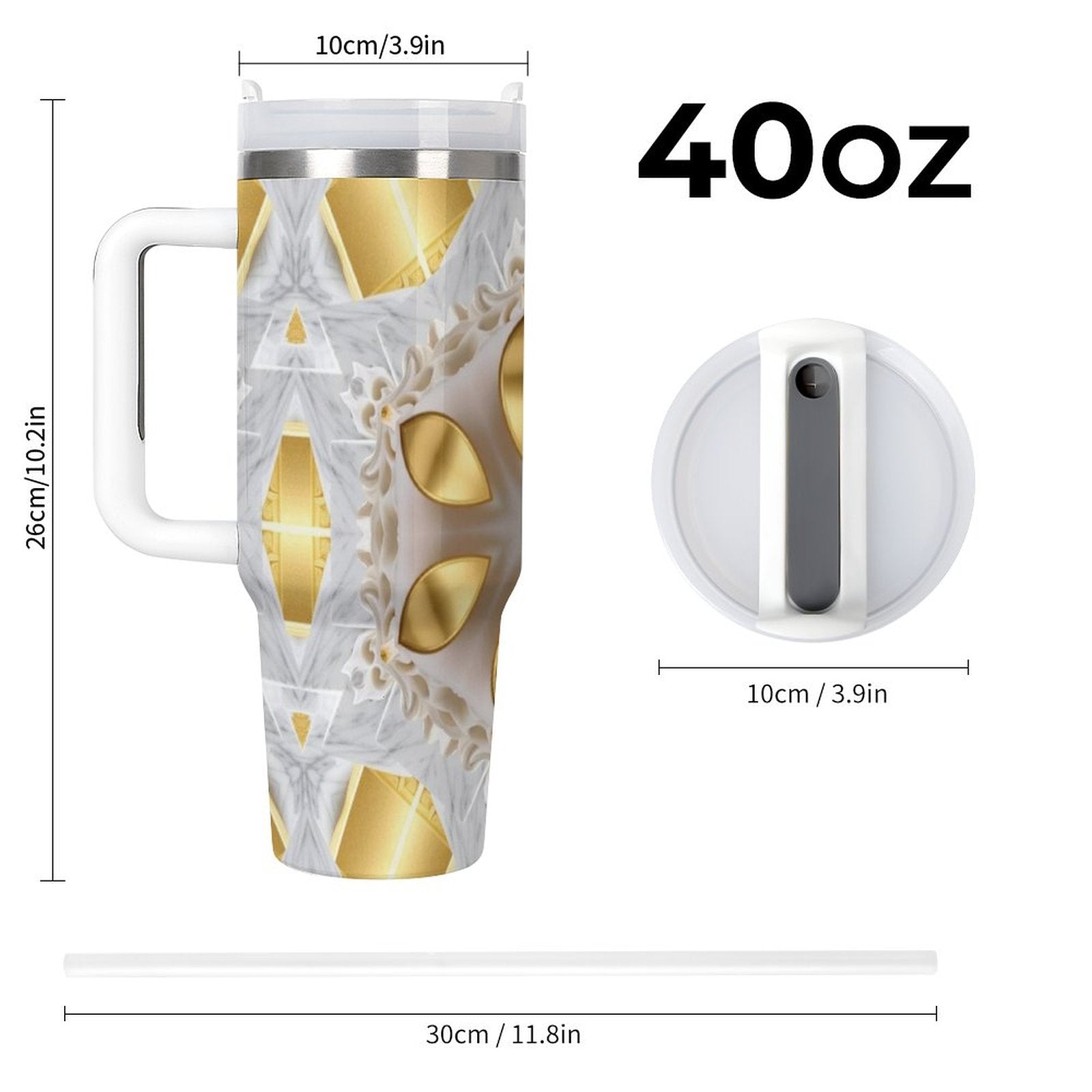 Golden Design 40oz Large Capacity Stainless Steel Tumbler