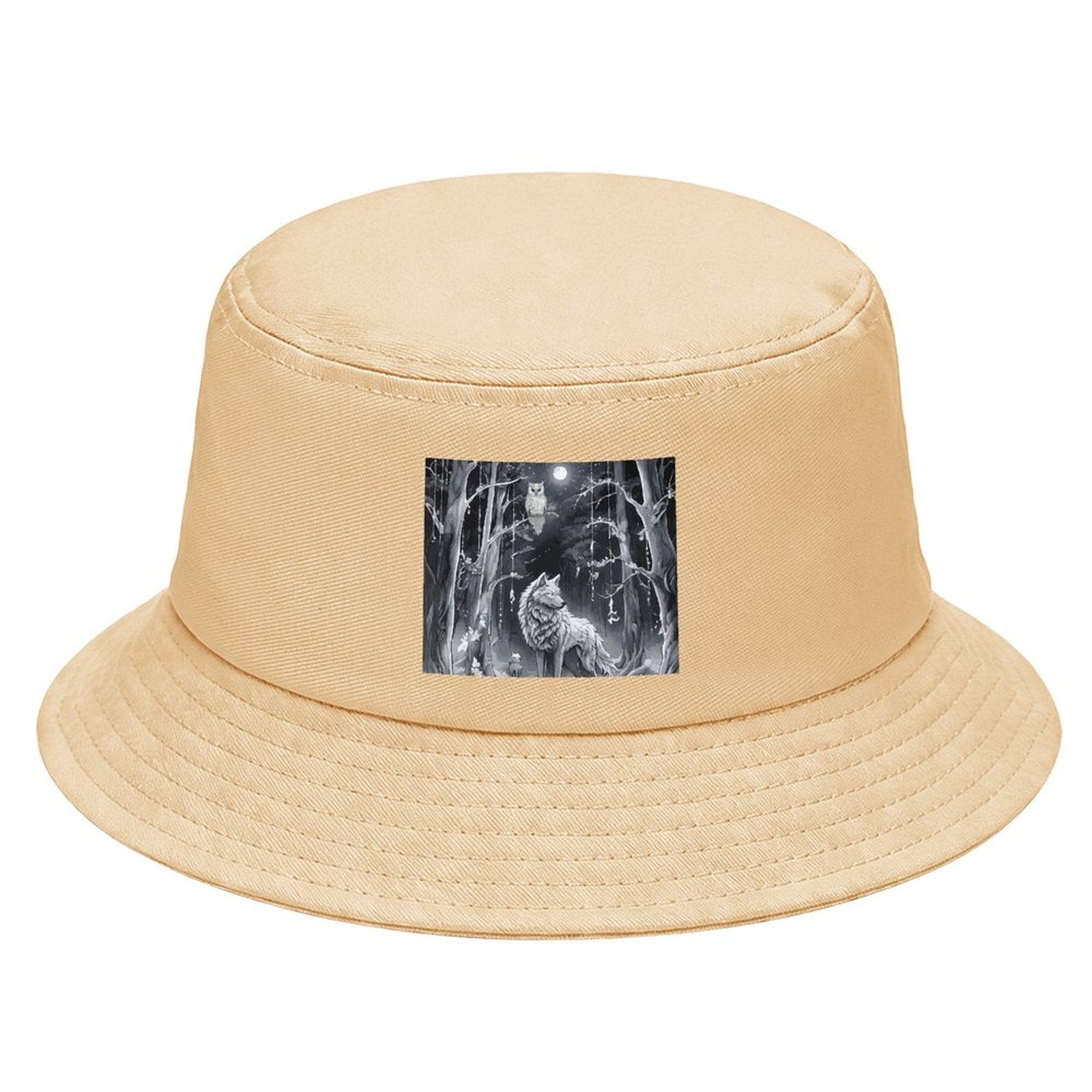Ethereal Wolf Children’s Bucket Hat (Front Printing)