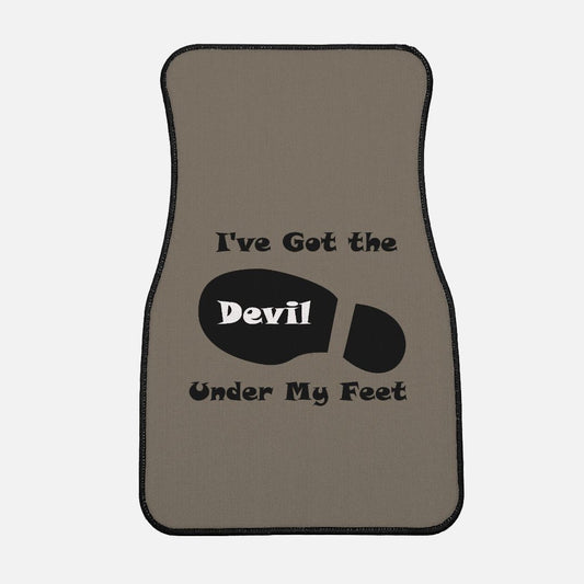 I've Got the Devil Under My Feet Car Floor Mats - Shell Design Boutique