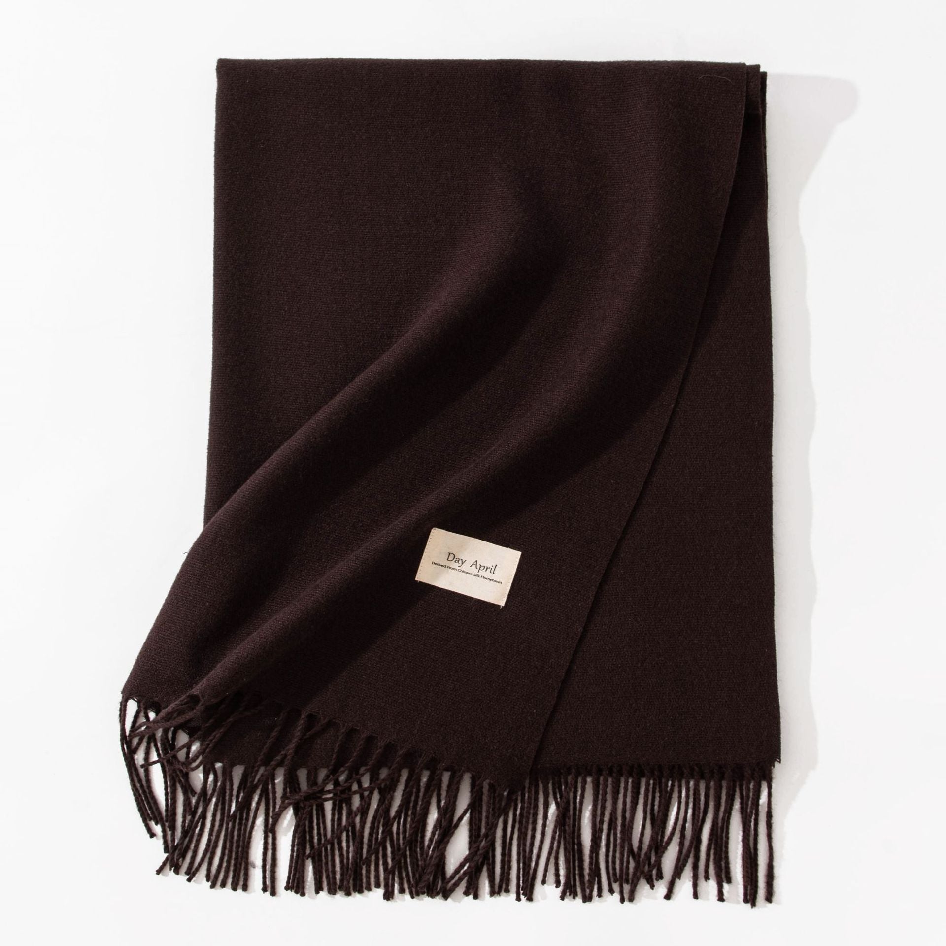 Women's Pure Color Faux Cashmere Winter Scarf