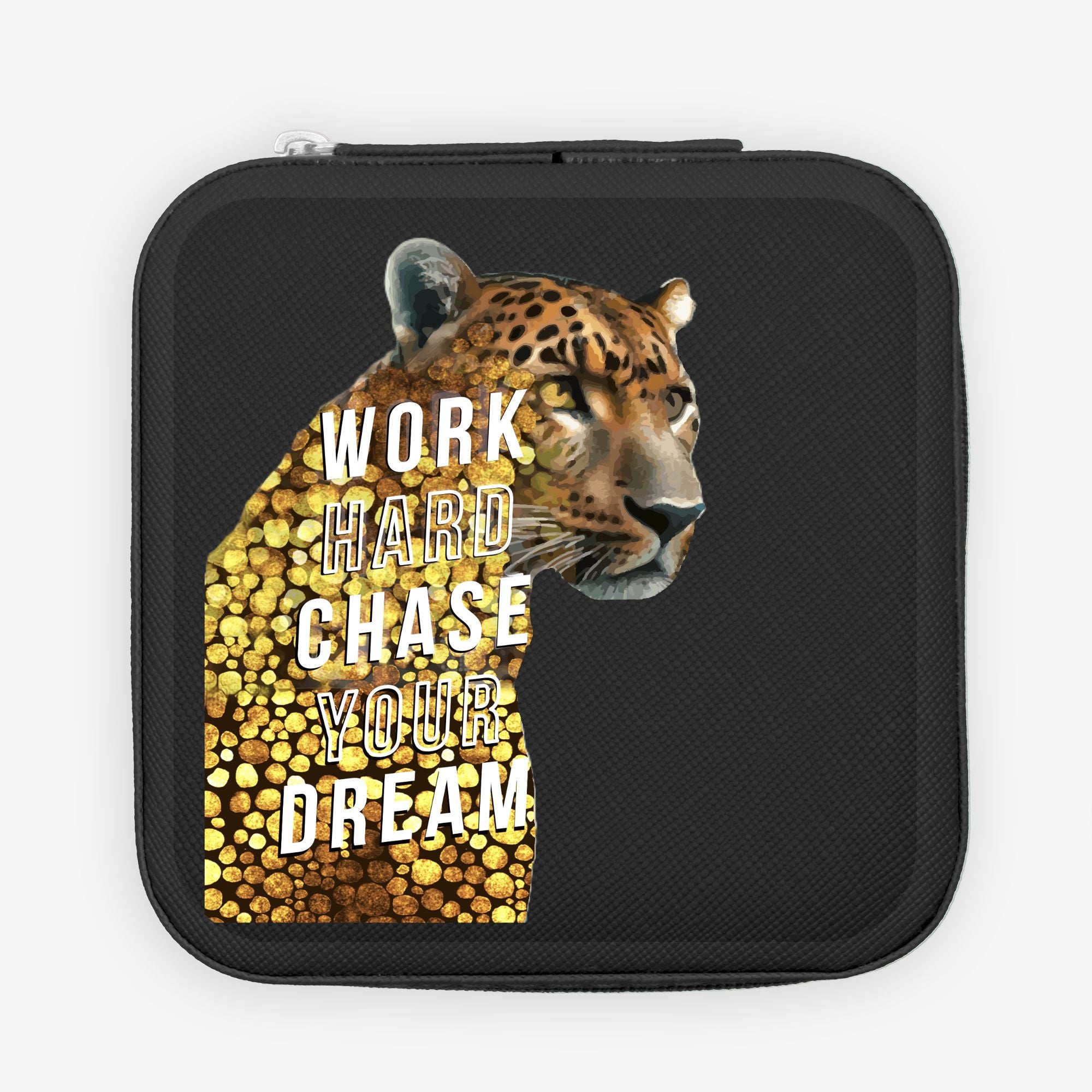 Work Hard Chase Your Dream Jewelry Travel Case