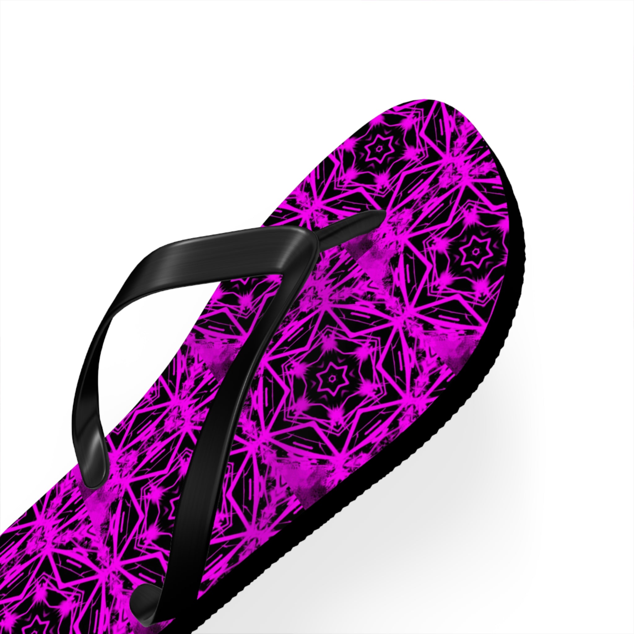 Purple Star Pattern Flip Flops for Women