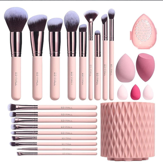 Premium Makeup Brush Set with 18 Pcs and Rotating Brush Holder