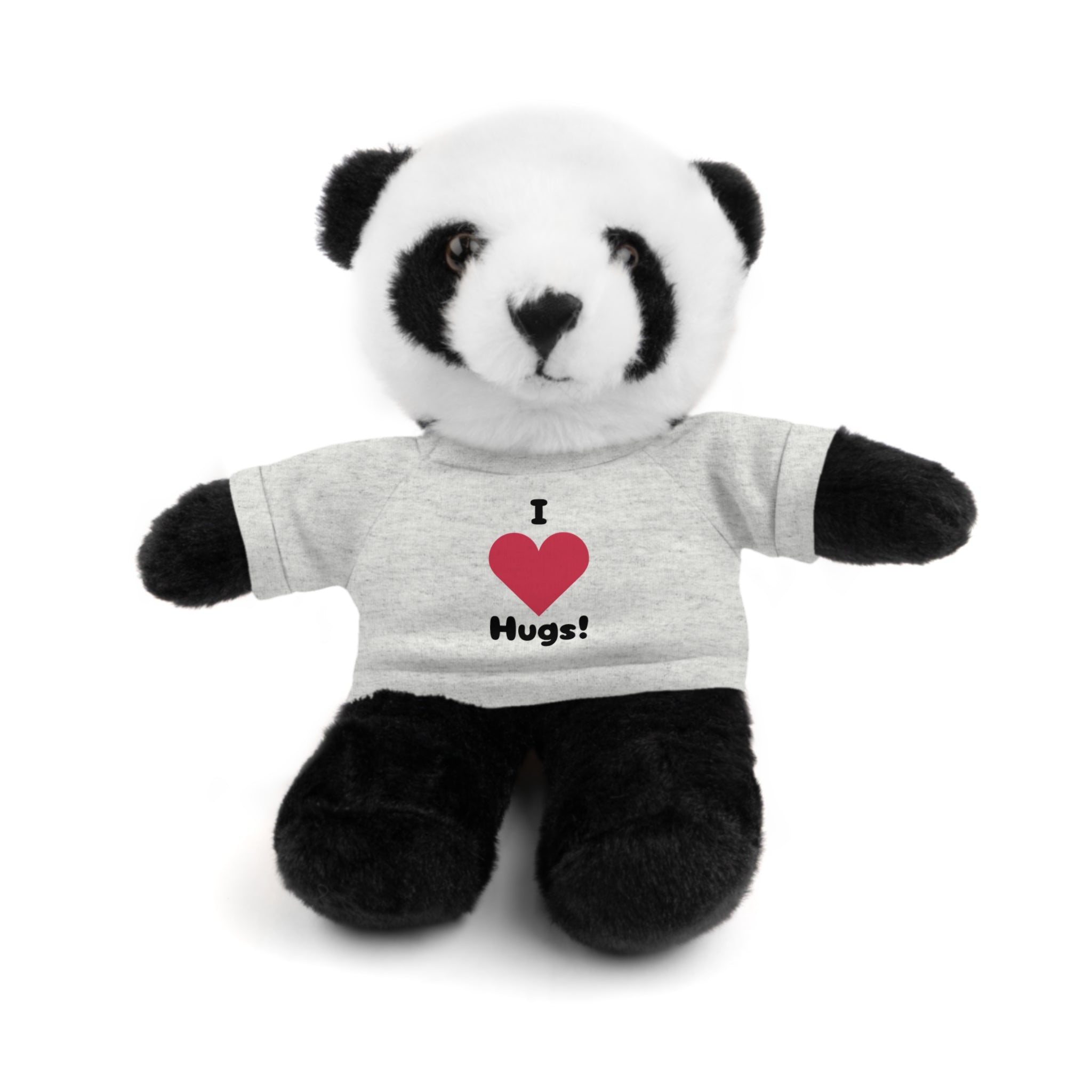 Stuffed Animal with T-shirt saying I heart Hugs