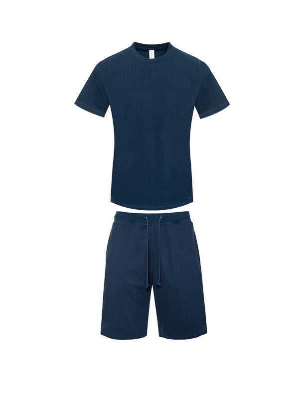 Men's Premium Heavy Weight Single Jersey Short Set