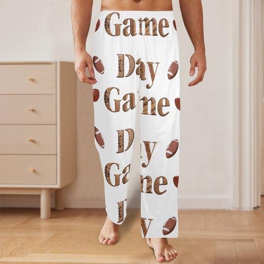 Men's Game Day with Footballs Pajama Pants (Made in USA)