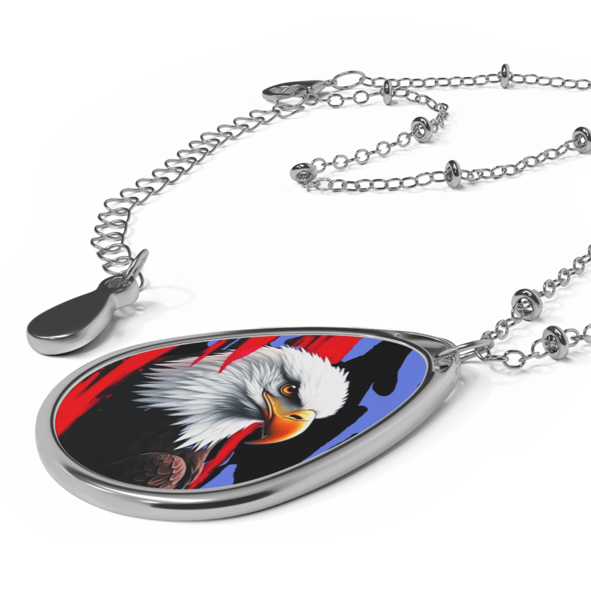 Bald Eagle Oval Necklace