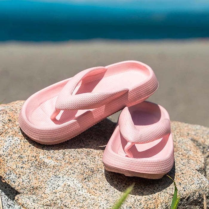 Women's Thick Soled Round Toe Flip Flops