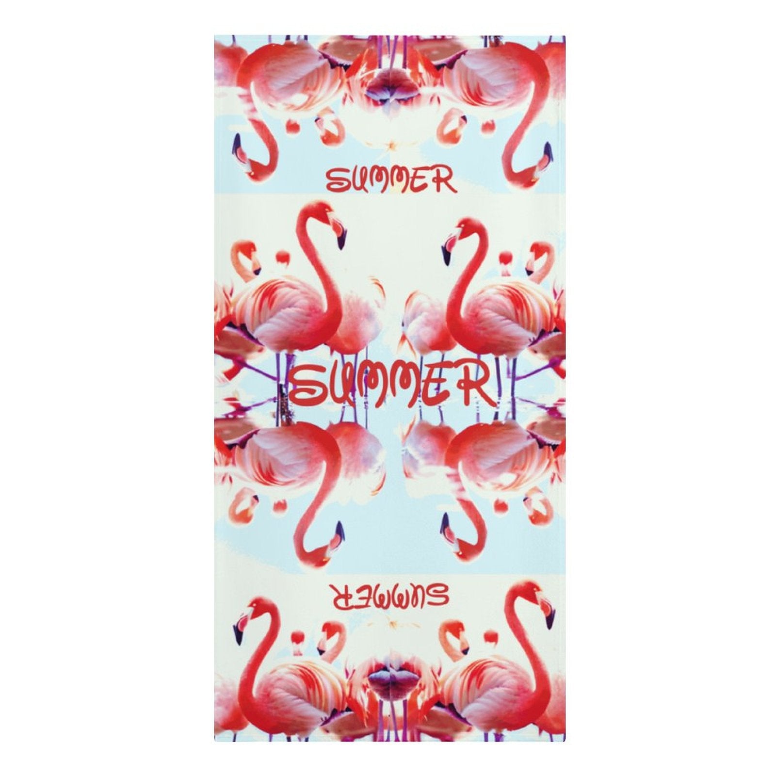 Pink Flamingos Summer Design Beach or Bath Towel - 61.4