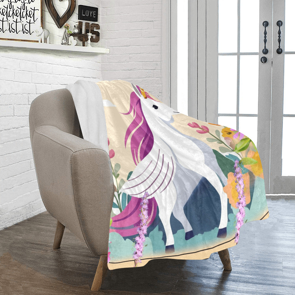 Unicorn with Wings Ultra-Soft Micro Fleece Blanket 40