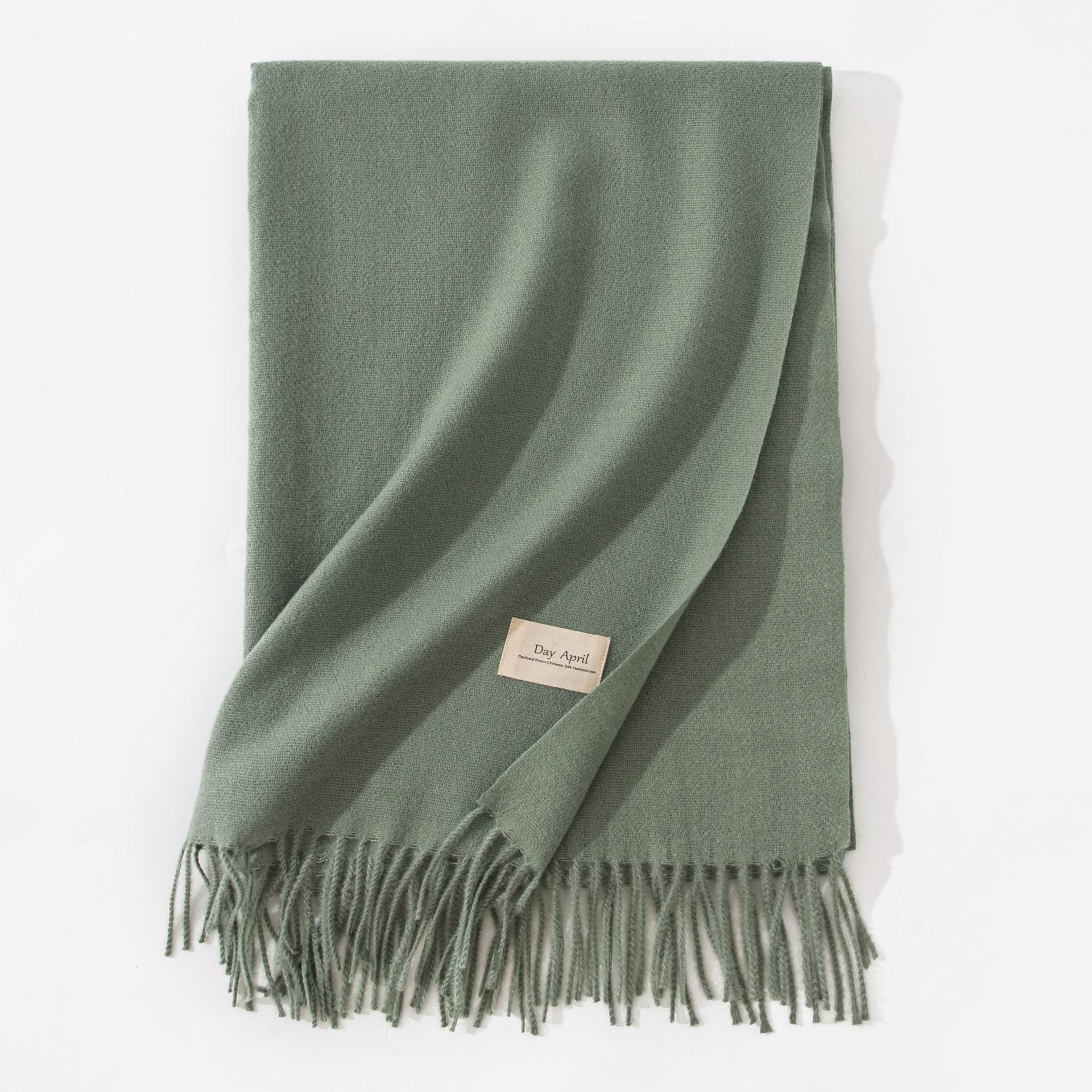 Women's Pure Color Faux Cashmere Winter Scarf