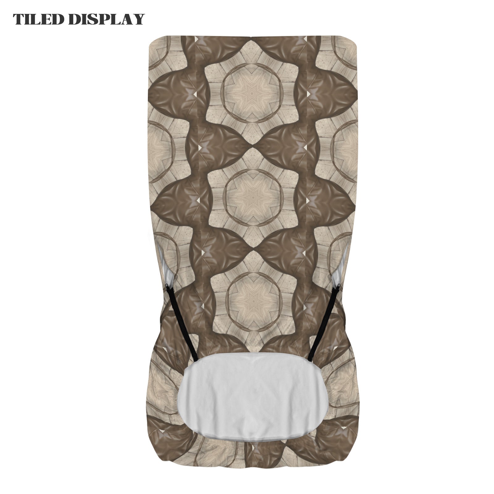 Brown Star Pattern Office Chair Cover (Made in the USA)